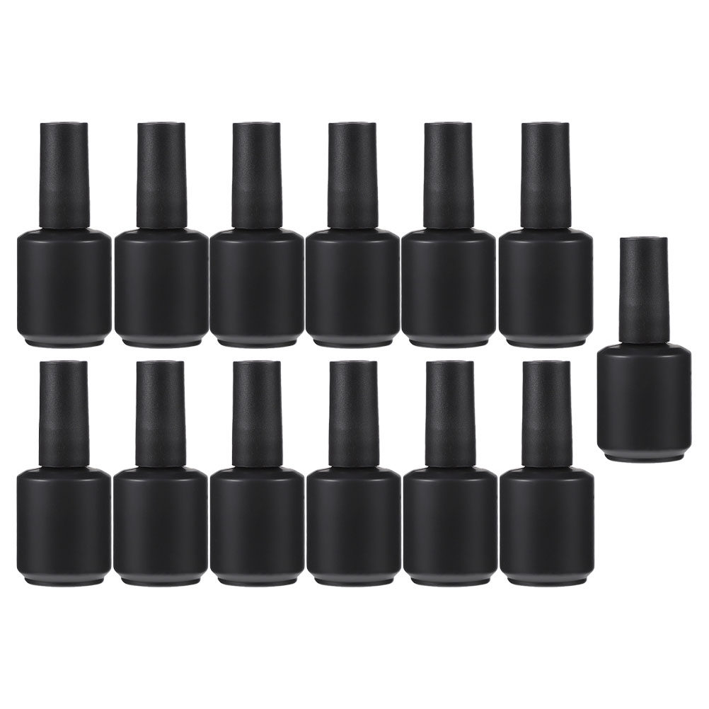 Gel Refill Pack - 13個入り高品質ガラス製ネイルポリッシュ収納ボトル、詰め替え可能なネイルジェルボトル、マニキュアギフトに最適