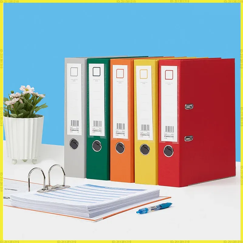 Binder A4 Lever - マルチカラー A4 レバーアーチファイルフォルダー 大型リングバインダー ドキュメントオーガナイザー オフィス収納用品