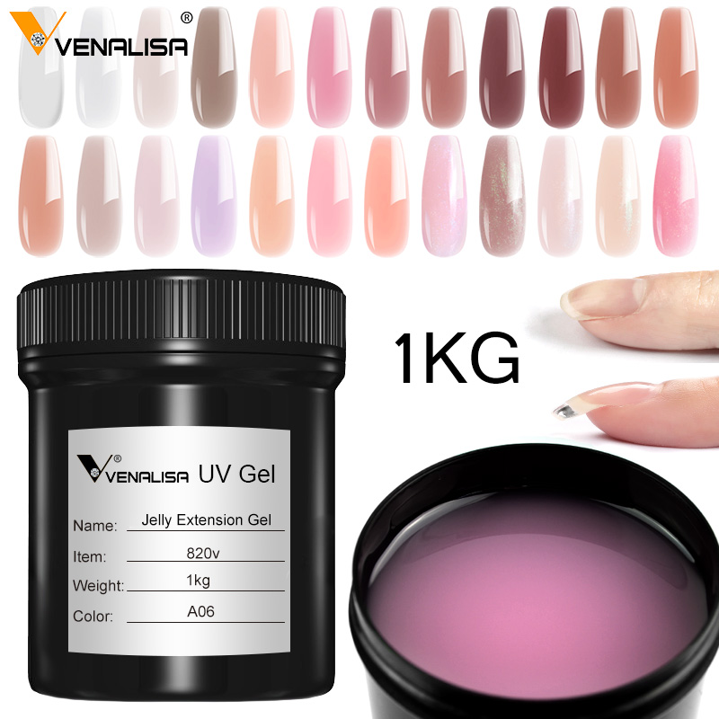 Gel Refill Pack - 1L VENALISA ジェリージェルネイルポリッシュ ジェリーピンクヌードカラー ネイルエクステンションジェル ビルダーガムジェル