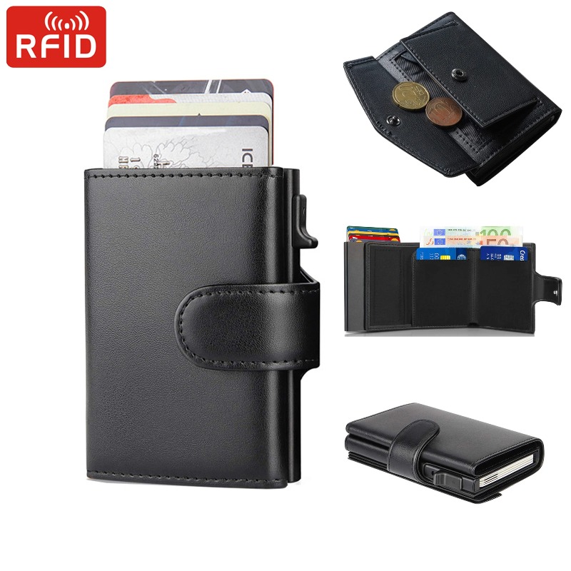 メタル名刺入れ RFIDクレジットカードホルダー ブラック三 - Index Card Holder のレビューと価格