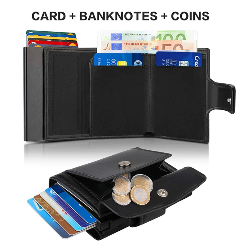 メタル名刺入れ RFIDクレジットカードホルダー ブラック三 - Index Card Holder のレビューと価格