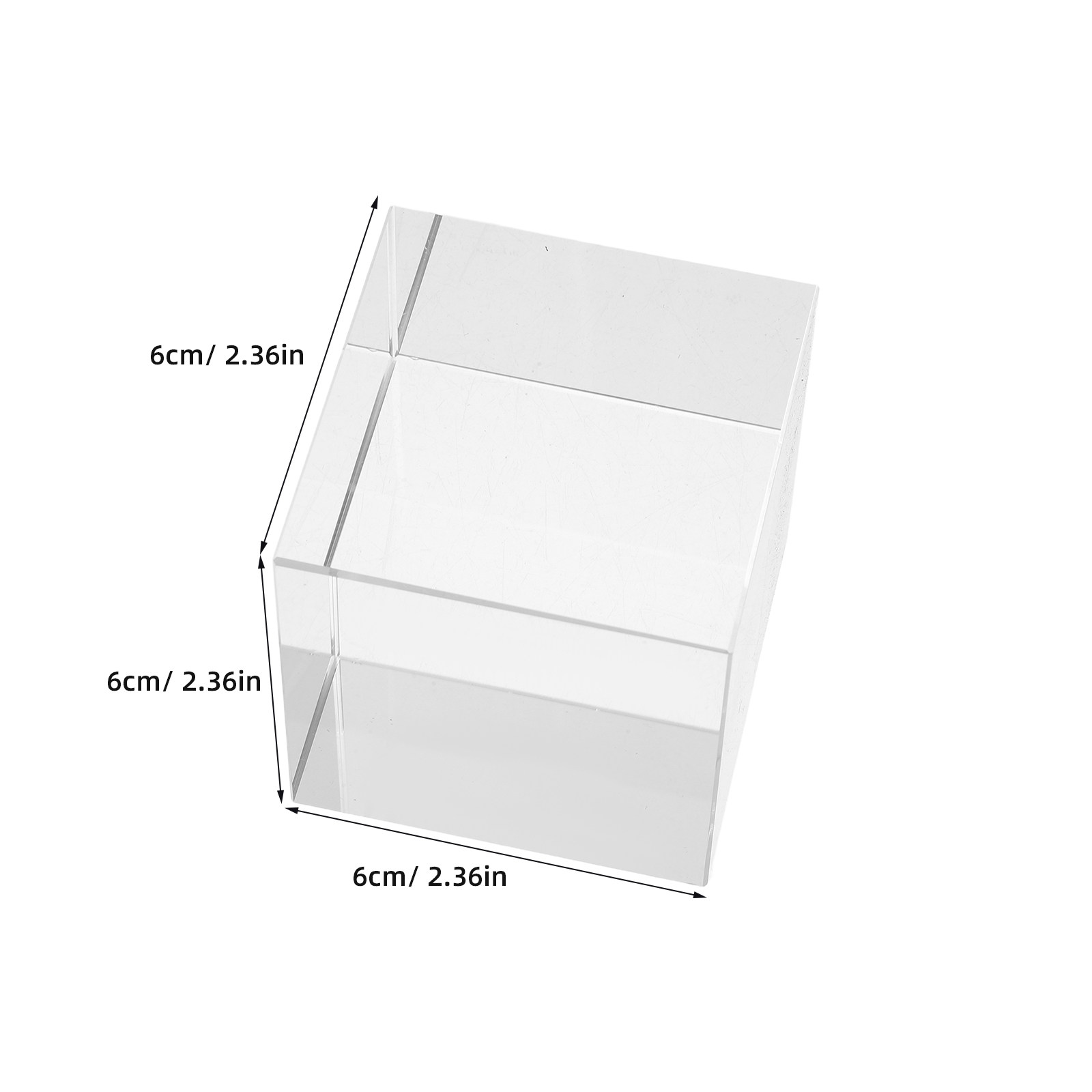 正方形クリスタルペーパーウェイト 重厚な透明装飾ガラスブロッ - Book Weight Glass のレビューと価格